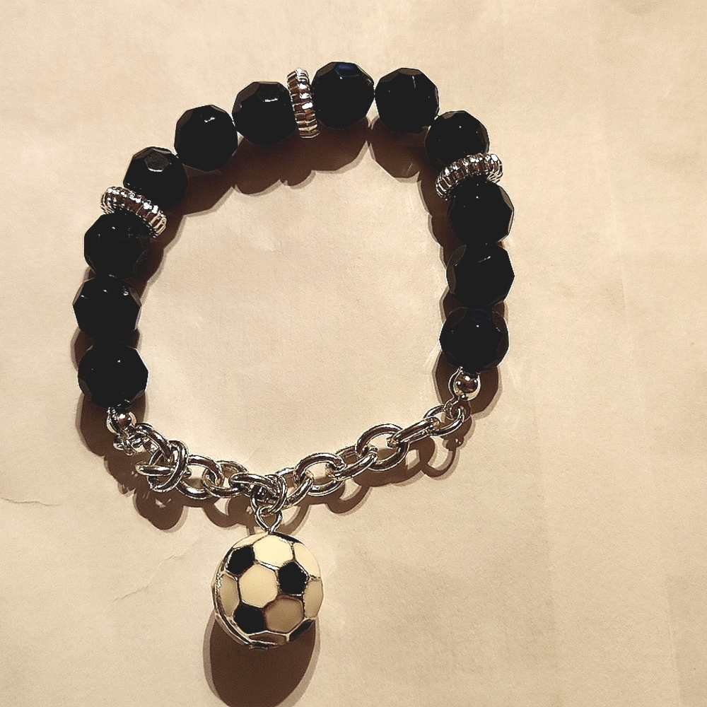Avon Soccer Ball Stretch Bracelet
